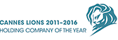Cannes Lions 2011-2016 holding company of the year award logo
