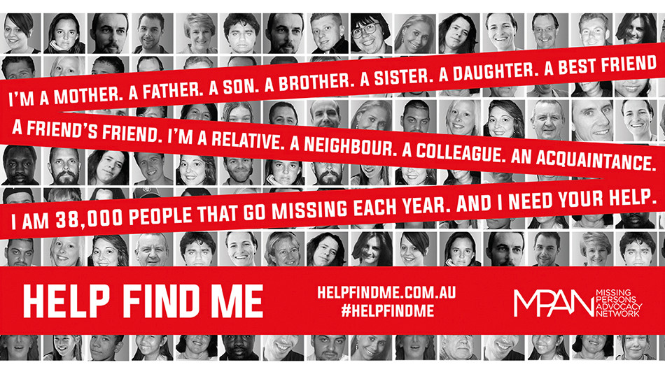 Poster showing multiple missing people