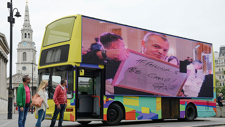 A bus with Graham Norton on the side