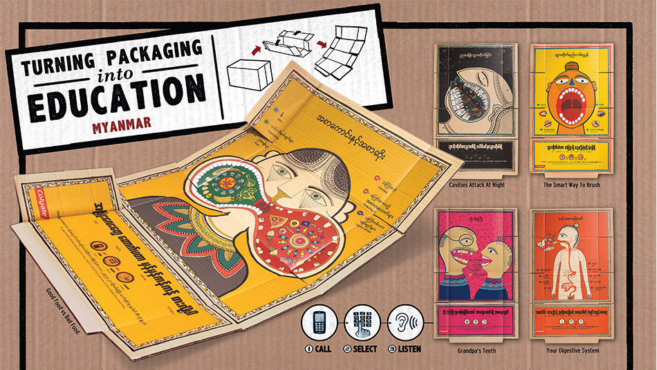 Turning packaging into education poster