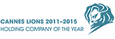 Cannes Lions 2011-2015 holding company of the year award logo